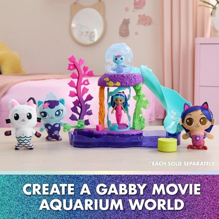 S01009006 SUN-SPM-FİGÜR OYUN SET GABBY S DOLLHOUSE RENKLİ AKVARYUM 12PRÇ.