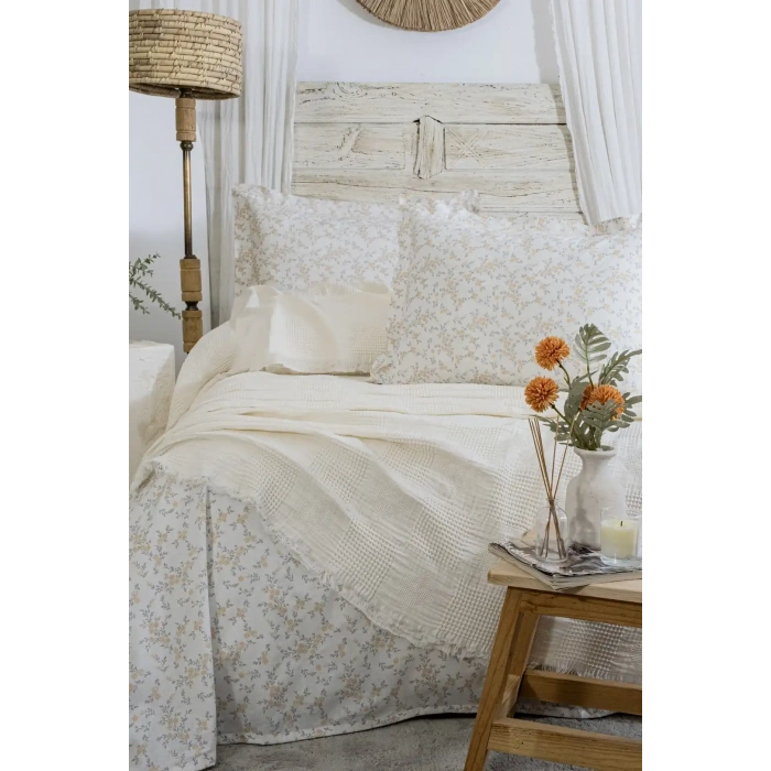 Şaheser Home Collection Müslin Yatak Örtüsü Çift Kişilik Pamela