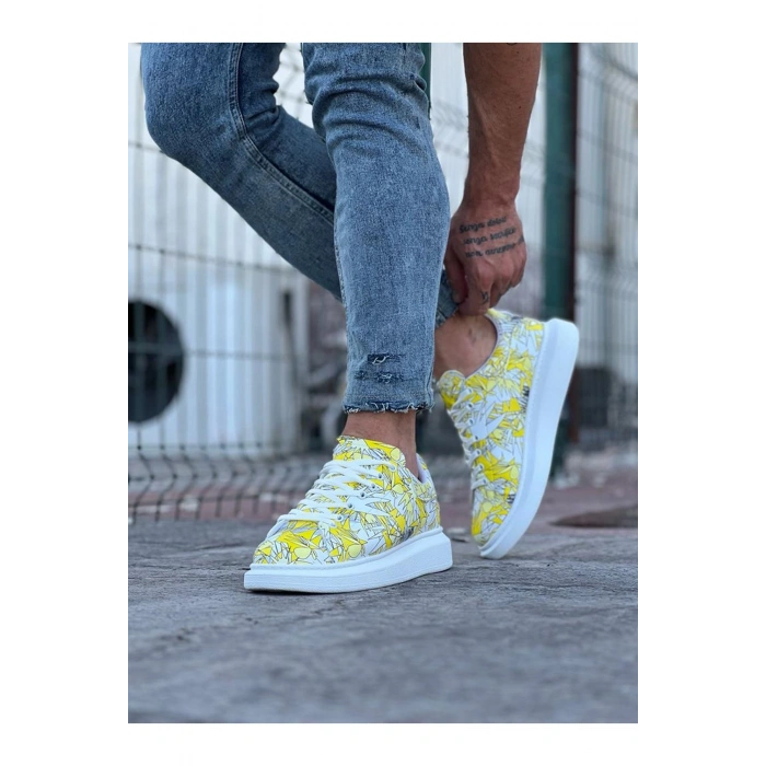 Sarı  Boyalı Erkek Casual Ayakkabı