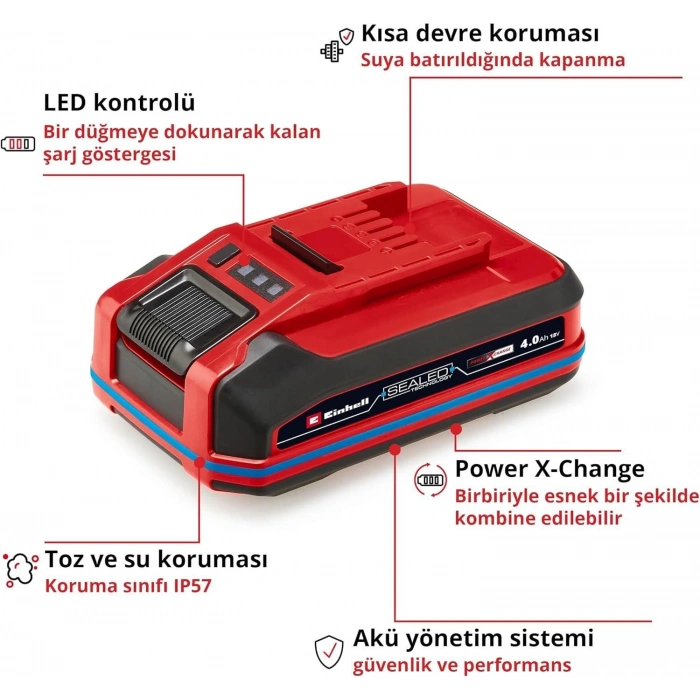 Sealed Li-on Akü 18 Volt 4,0 Ah Plus