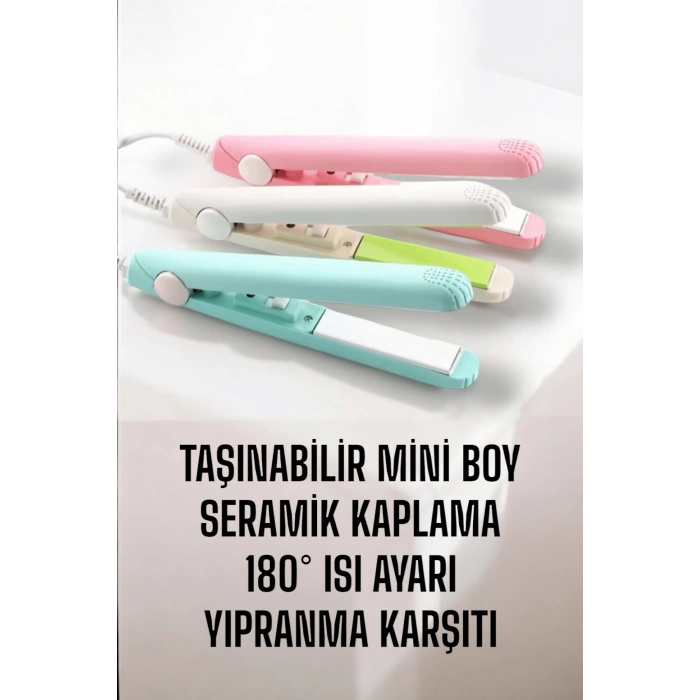 Seramik Kaplama Taşınabilir Mini Saç Düzleştirici Seyahat Dostu Tasarım