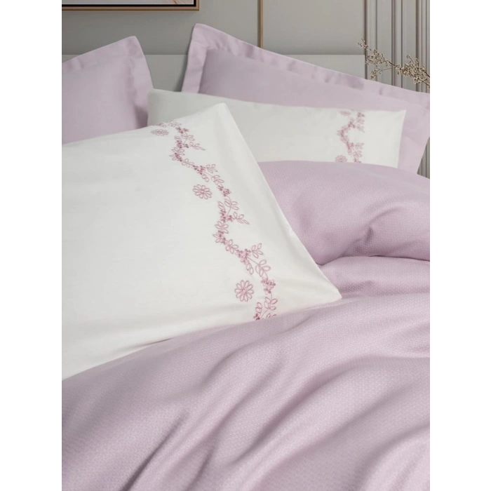 Serenity Bambu Çift Kişilik Pike Takımı Vaila Lila