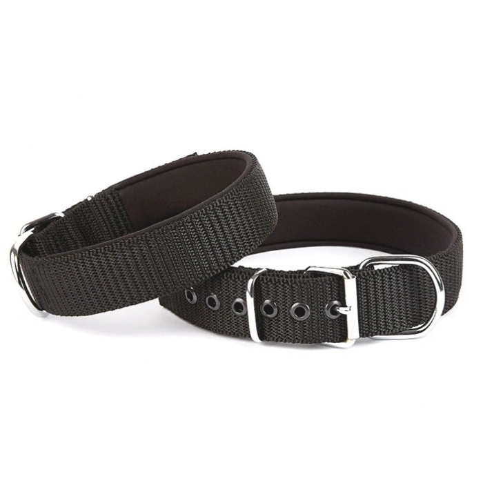 Seri Dokuma Köpek Boyun Tasması 4x52-60cm Siyah
