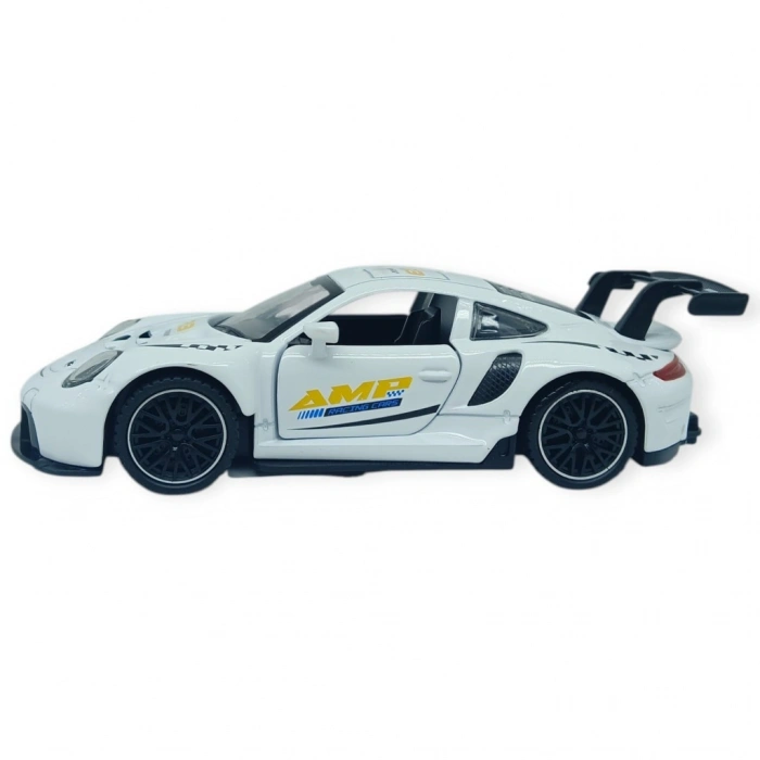 Sesli Işıklı Spor Araba 15 cm - 3291D - Beyaz - 1 ADET