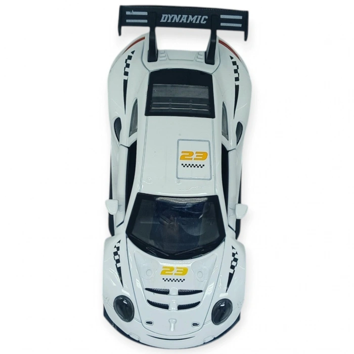 Sesli Işıklı Spor Araba 15 cm - 3291D - Beyaz - 1 ADET