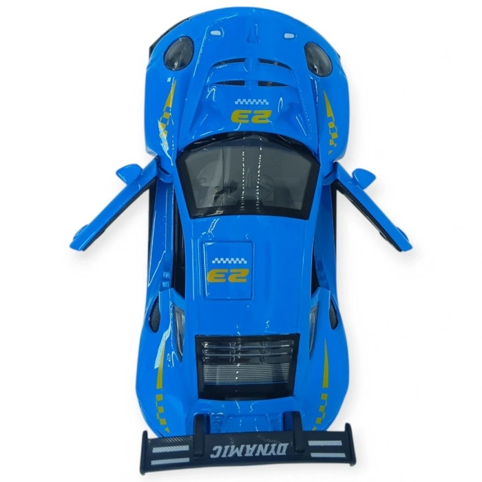 Sesli Işıklı Spor Araba 15 cm - 3291D - Mavi - 1 ADET