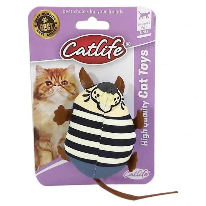 Sevimli Kumaş Fare Kedi Oyuncağı 17 cm Çeşitli Renklerde