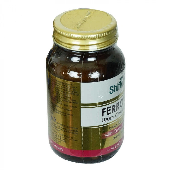 Shiffa Home Ferrovitec Üzüm Çekirdeği Ekstresi Diyet Takviyesi 710 Mg x 60
