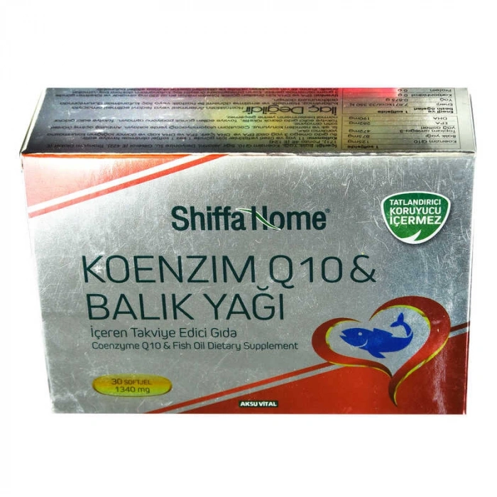 Shiffa Home Koenzim Q10 & Balık Yağı Yumuşak Jel 1340 Mg x 30