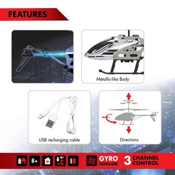 SIL 84568 Sky Aurora Led Light Helikopter