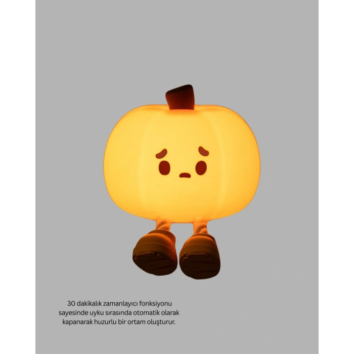 Silikon Pumpkin Night Light Telefon Tutuculu LED Lamba Yeni Nesil
