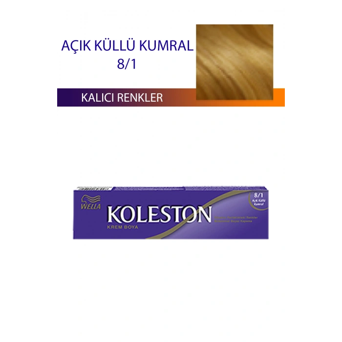 Single Tüp Boya Saç Boyası Açık Küllü Kumral 8/1 (74)