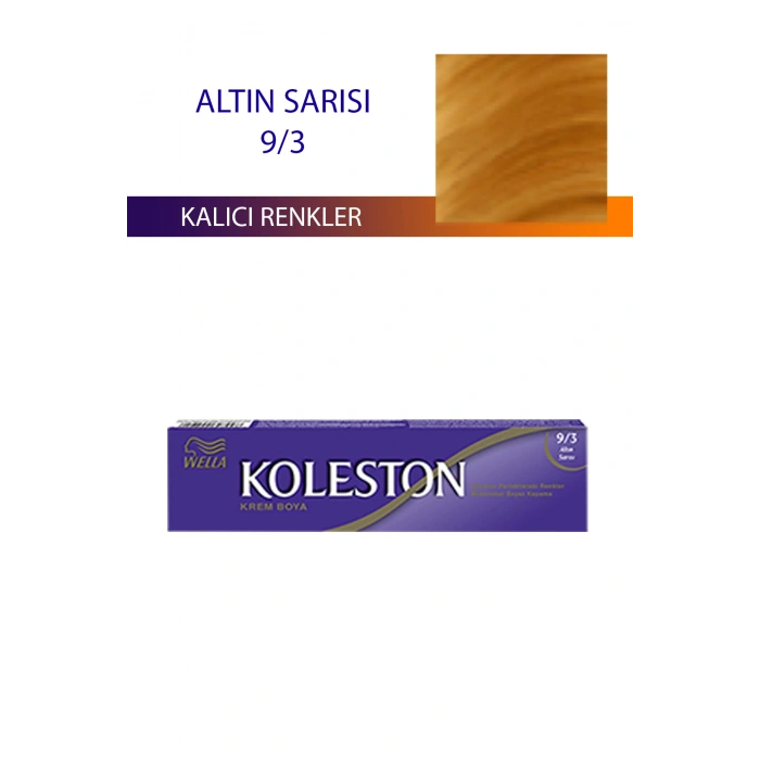 Single Tüp Boya Saç Boyası Altın Sarısı 9/3 (74)