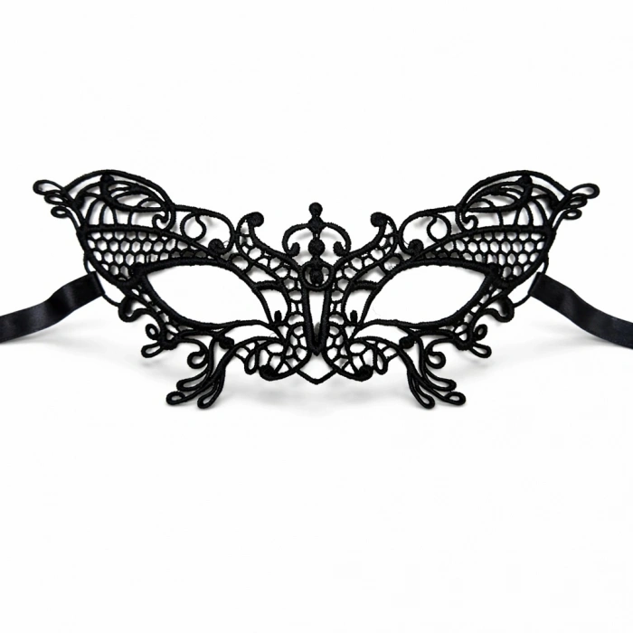 Siyah Dantel Venedik Maskesi Kadın – Zarif Parti & B Maskesi 2 No