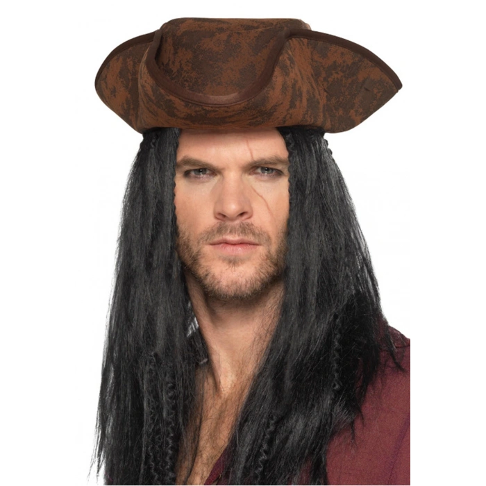 Siyah lı Kaptan Korsan Şapkası