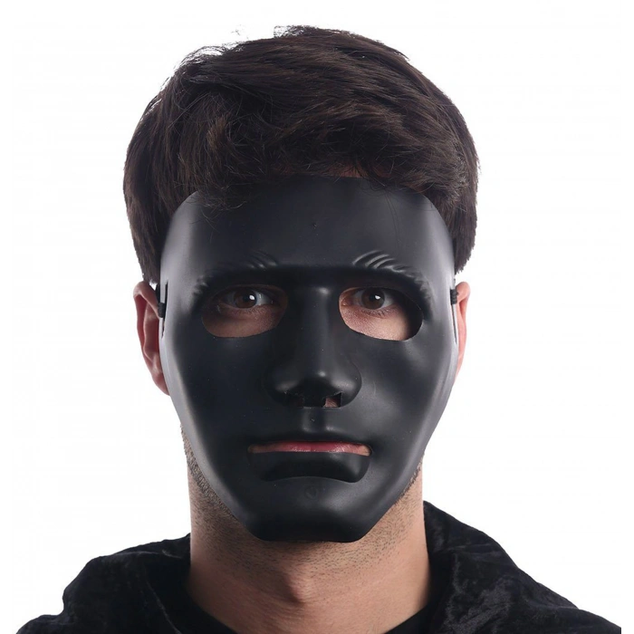 Siyah Renk Hip Hop Anonim Jabbawkeez Dans Maskesi 18x19 cm