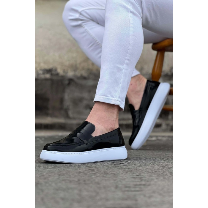 Siyah Rugan Erkek Casual Ayakkabı