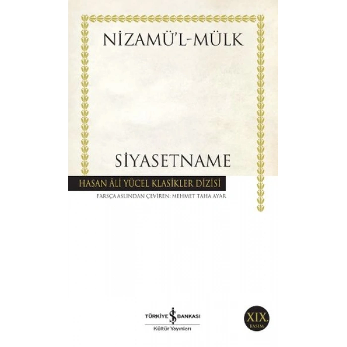 Siyasetname - Hasan Ali Yücel Klasikleri