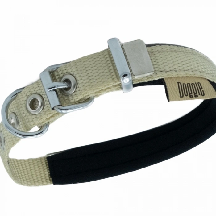 Softlu Köpek Boyun Tasması 2 cm x 45 cm Haki