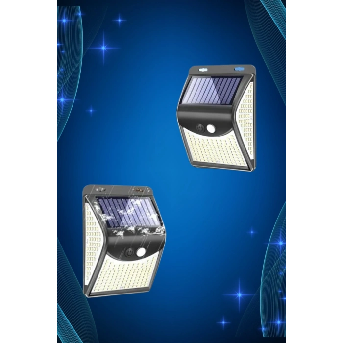 Solar Sensörlü Duvar Lambası Bahçe Lamba 20 Led Işık
