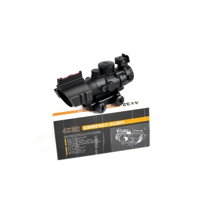 SPIKE 4X32 Kırmızı Işıklı  Dürbünü 4x32 (  )