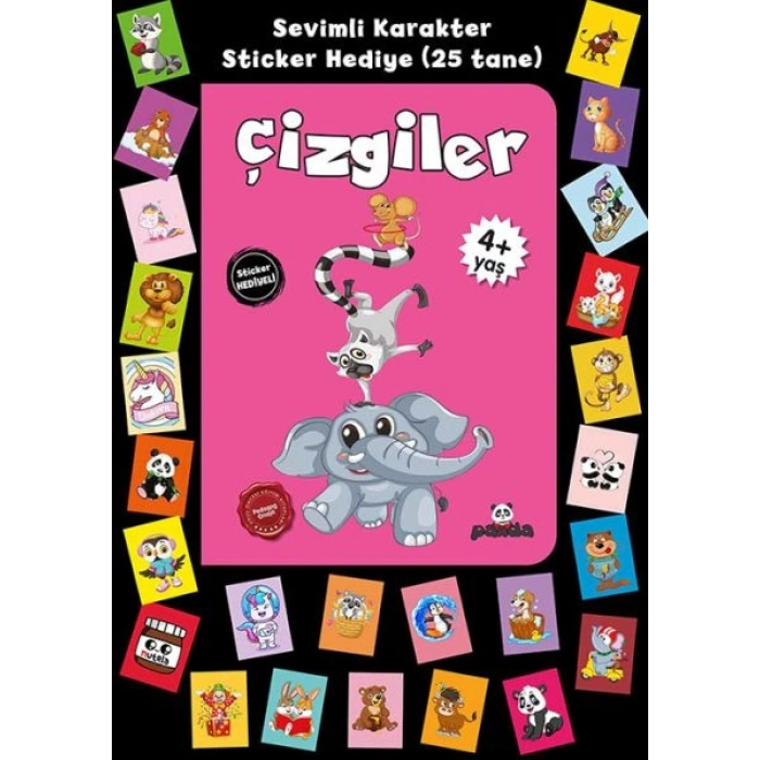 Stickerlı 4+ Yaş Çizgiler