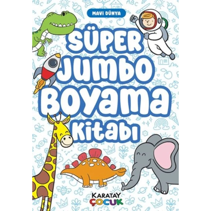 Süper Jumbo Boyama Kitabı - Mavi Dünya
