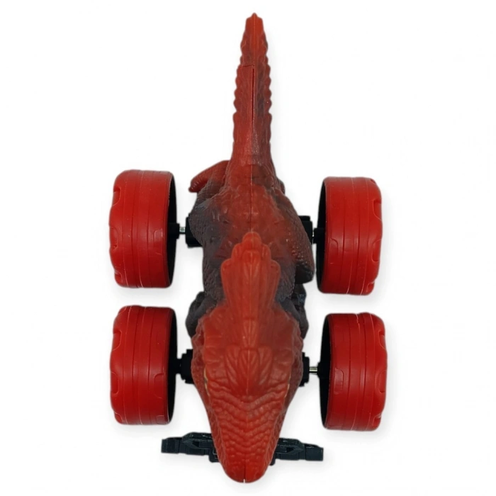 Sürtmeli Dinazor Arabalar  cm - H-20 - Kırmızı Parasaurolophus - 1 ADET