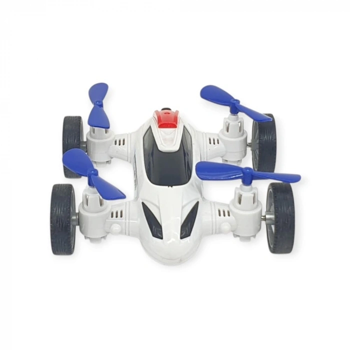 Sürtmeli Drone Araba Hareketli Pervane - Beyaz - 1 ADET