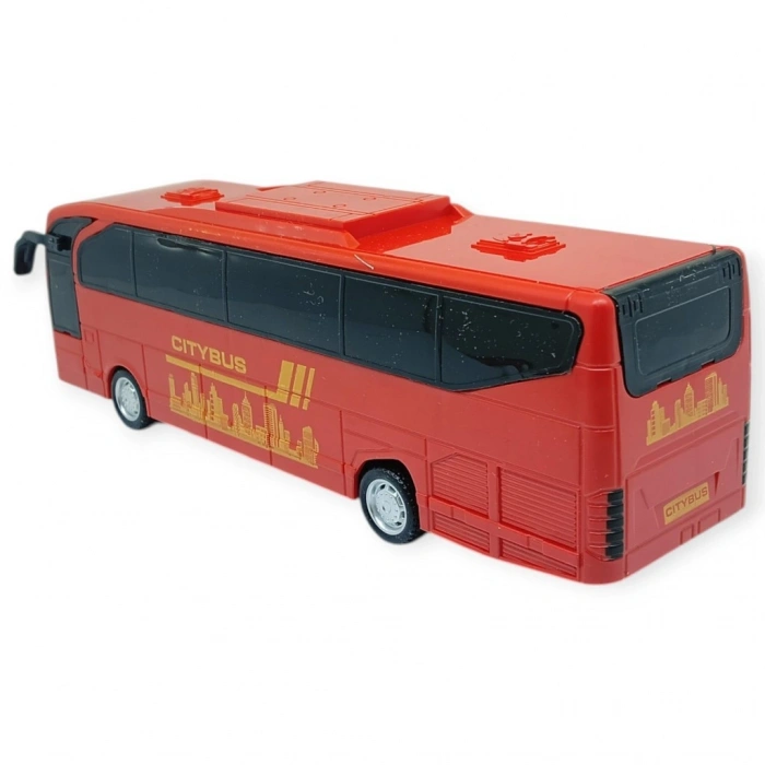 Sürtmeli Tur Otobüsü - 23 cm - Kırmızı - 1 ADET