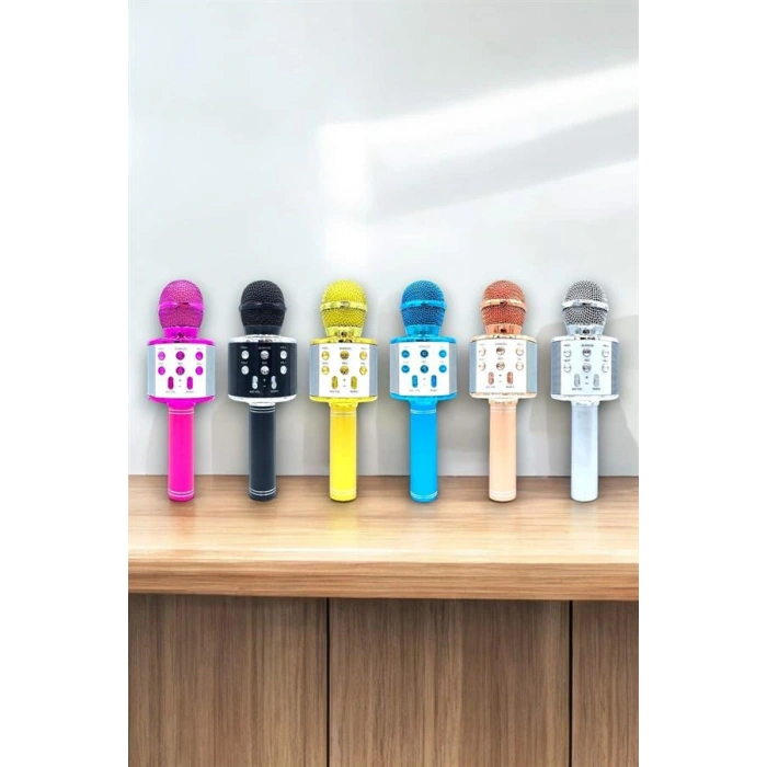 Taşınabilir Bluetooth Karaoke Mikrofon: Hafıza Kart Girişli, Etkileyici Performans