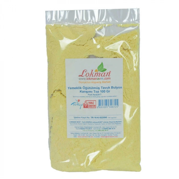 Tuk Bulyon Toz Yemeklik Öğütülmüş Karışım 100 Gr Paket