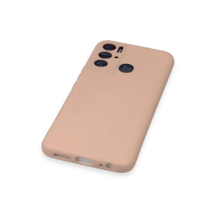 Tecno Pova Neo Kılıf Nano İçi Kadife  - Pudra