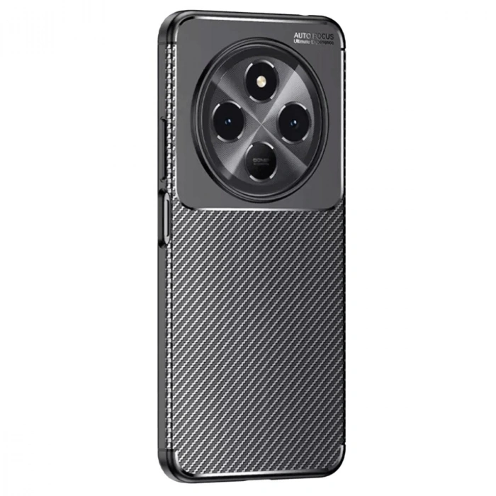 Tecno Spark 30 Kılıf Auto Fus Karbon Kapak - Siyah