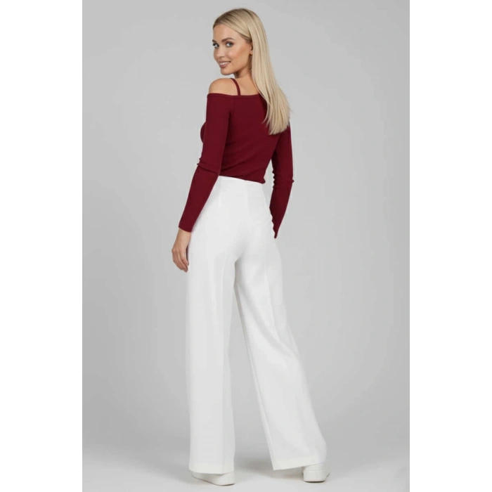 Tek Omuz İpli Bluz Bordo