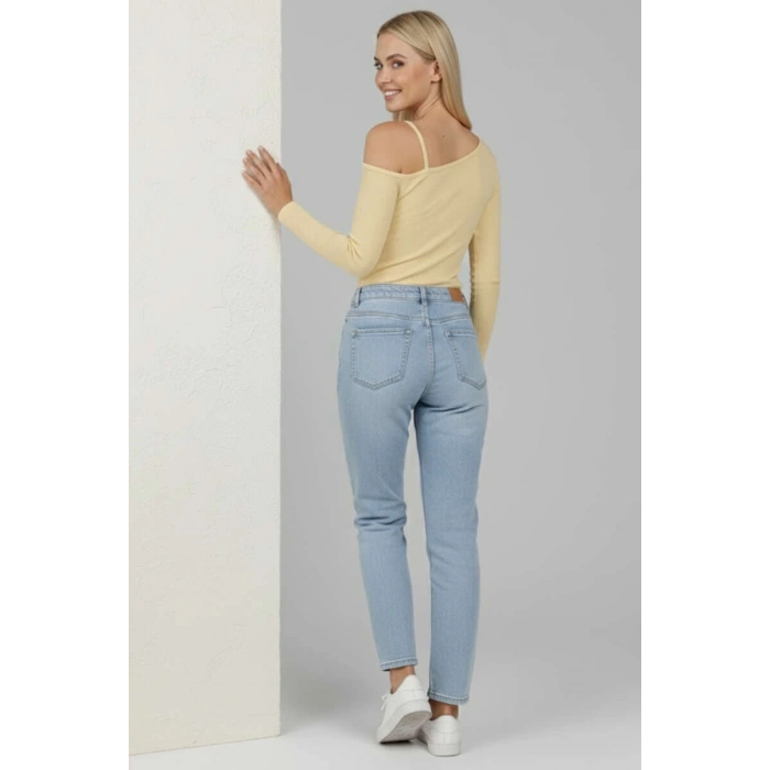 Tek Omuz İpli Bluz Sarı