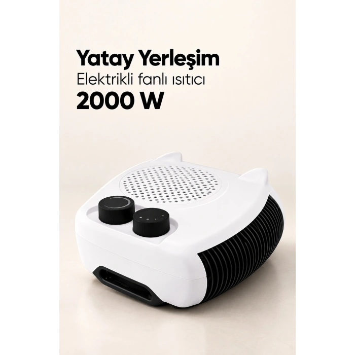 Termostatlı Fanlı Isıtıcı Çift Düğmeli Kontrol Tasarımı