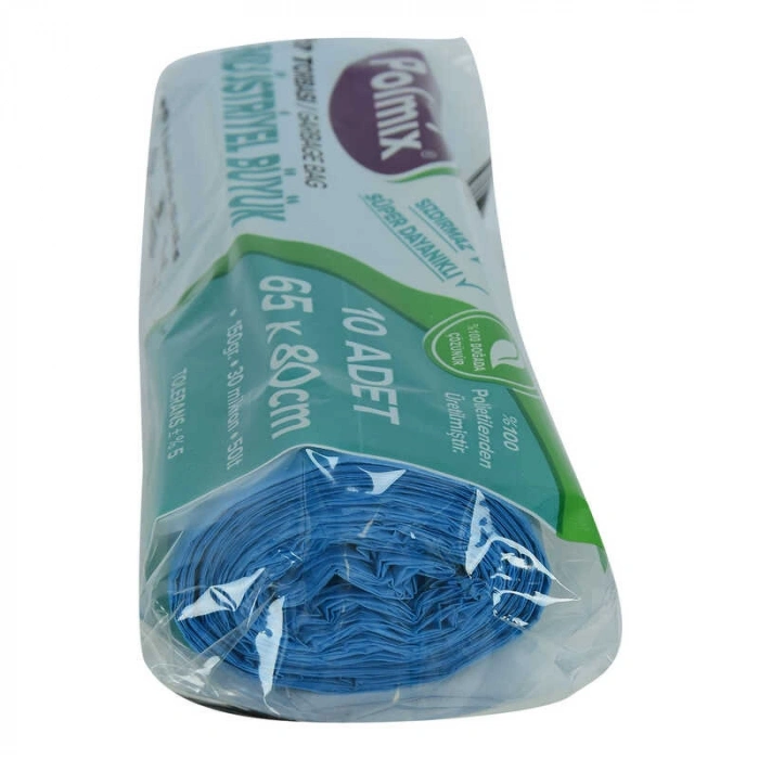 Torbası Büyük Boy 65x80Cm 150Gr 30Mikron 50Lt Mi Rulo 10 Adet