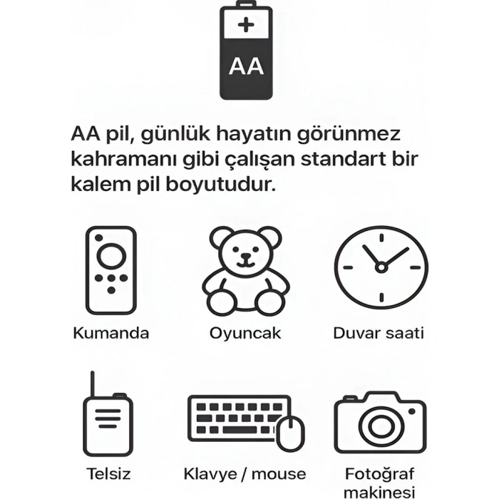 Type-c Şarjlı 2800mwh 1.5v Şarj Edilebilir 2’li Aa5 Kalın Pil - Lityum Iyon Batarya