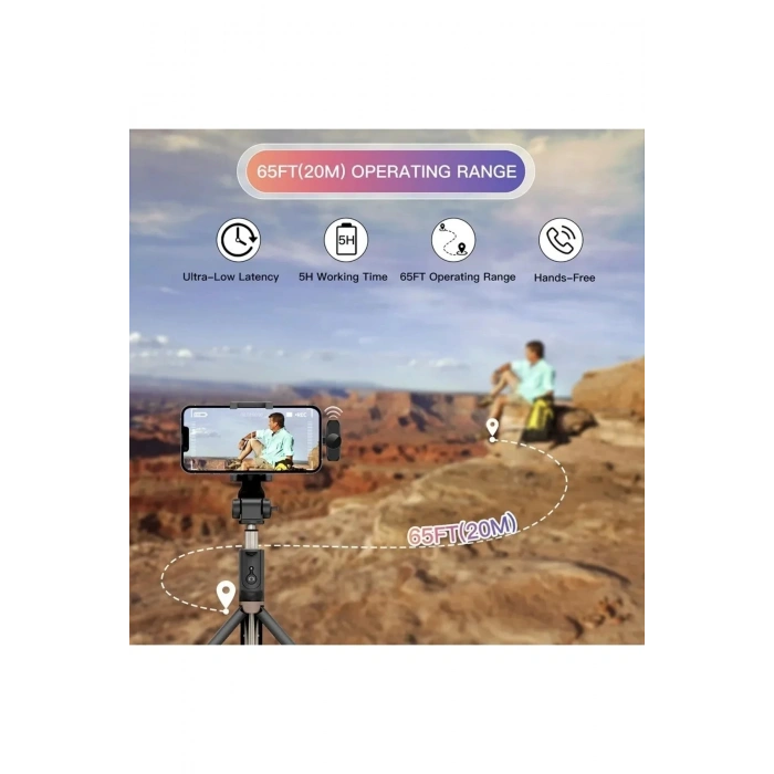 TypeC Çiftli Kablosuz Yaka Mikrofon Seti Telefon Vlog Canlı Yayın TikTok YouTube Uyumlu (  )