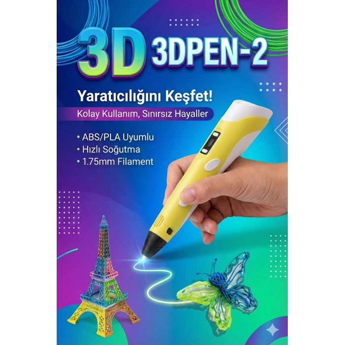 Üç Boyutlu Yazıcı 3D Kalem Pen Printer