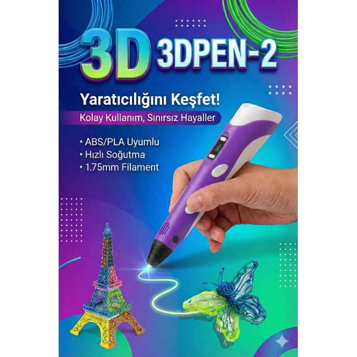 Üç Boyutlu Yazıcı 3D Kalem Pen Printer