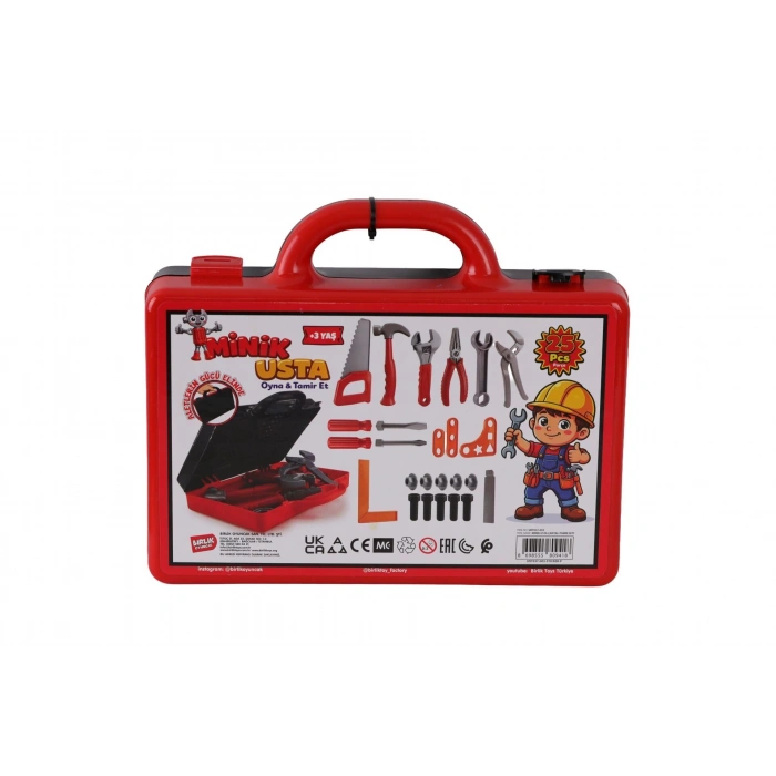 URT037-003 25 PCS ÇANTALI TAMİR SETİM MİNİK USTA
