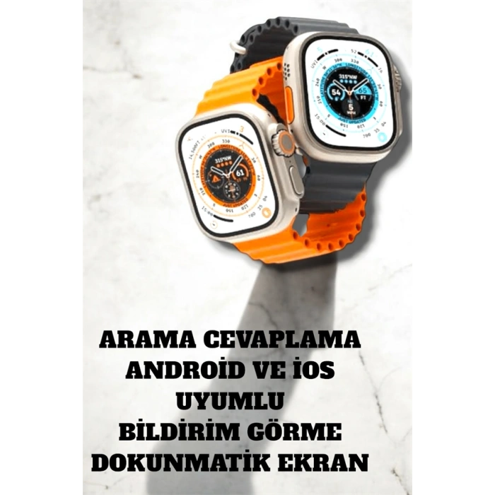 Uyku ve Nabız Takipli, Wireless Şarjlı Akıllı Saat Android ve iOS Uyumlu
