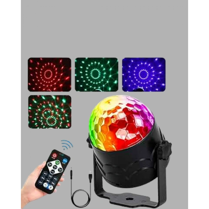 Uzaktan Kumandalı RGB Disko Projektör Işığı
