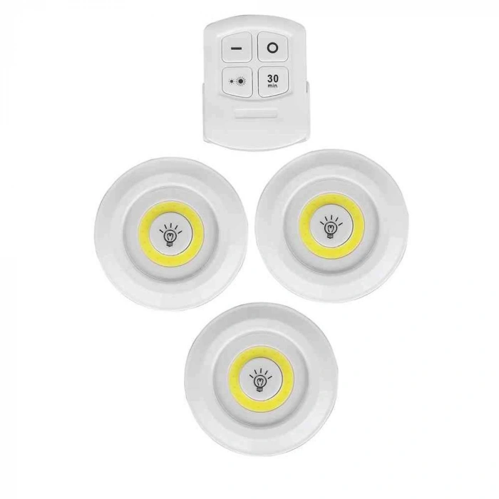 UZAKTAN KUMANDALI YAPIŞKANLI LED SPOT LAMBA WT-364