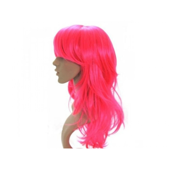 Uzun Peruk Saç  Pembe (74)