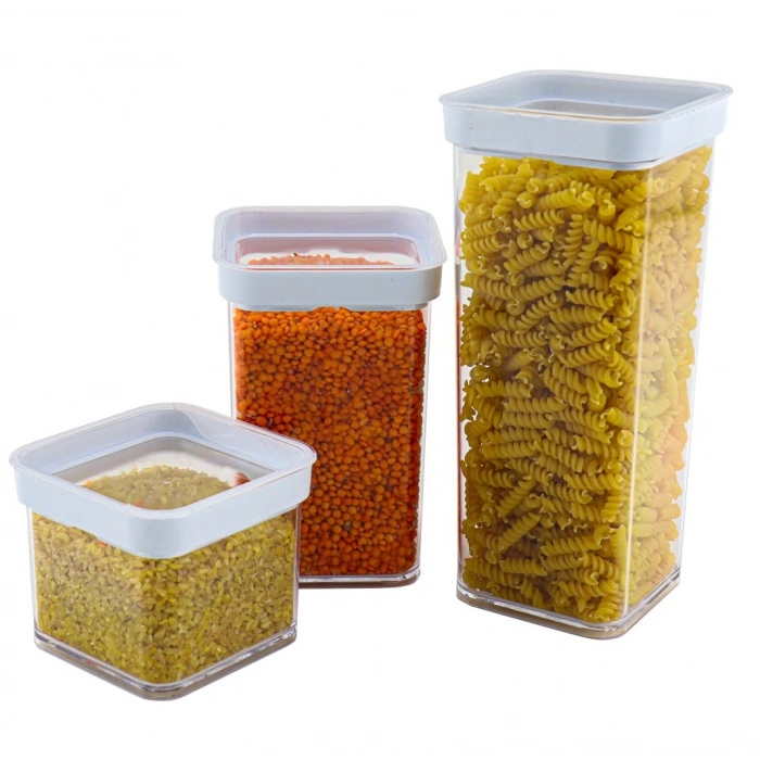 Vakumlu Kare Saklama Kabı  0,50 Litre (74)