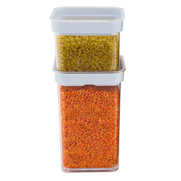 Vakumlu Kare Saklama Kabı  1 Litre (74)