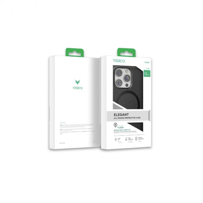 Venco  İphone 15 Pro Max Puskas Magsafe Kapak - Siyah